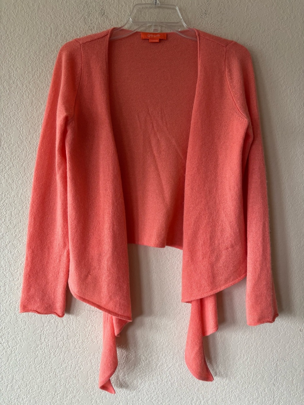 Christopher Fischer 100% Cashmere Wrap Salmon Small